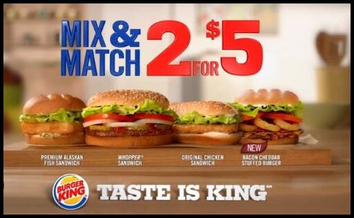 Burger King 2 for 5