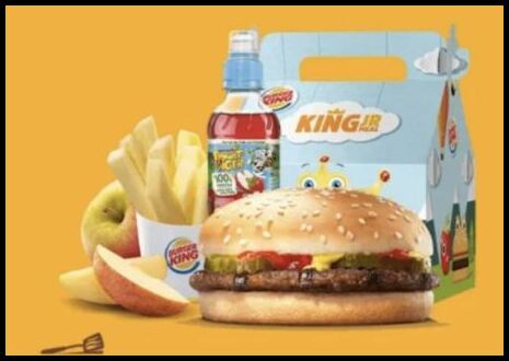 Burger King Kids Menu