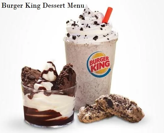 Burger King Dessert Menu